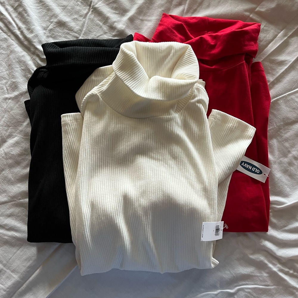 Old Navy Long Sleeve Turtleneck Bundle